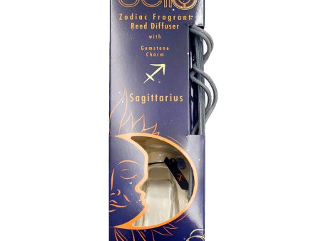 Cello Zodiac Reed Diffuser - Sagittarius with Blue Sodalite - Mystical Fruits Online Sale