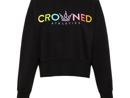 Crowned Sweatshirt - Black Online Sale