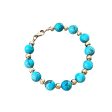 Turquoise Bracelet with 14k Gold Beads Discount