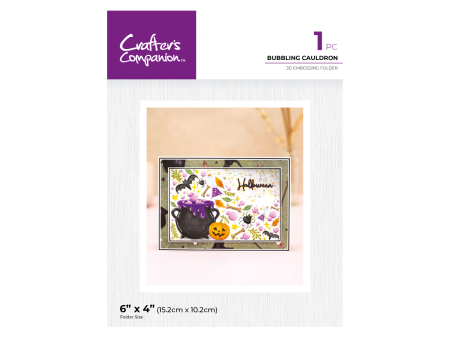 Crafter s Companion 6 x4  3D Embossing Folder - Bubbling Cauldron Online now