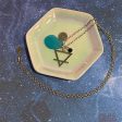 Taurus Constellation Necklace with Turquoise Sea Glass, Custom Birthstone, and Earth Element Fashion