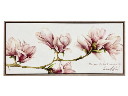 Splosh Blossom Framed Canvas 94x44 For Discount