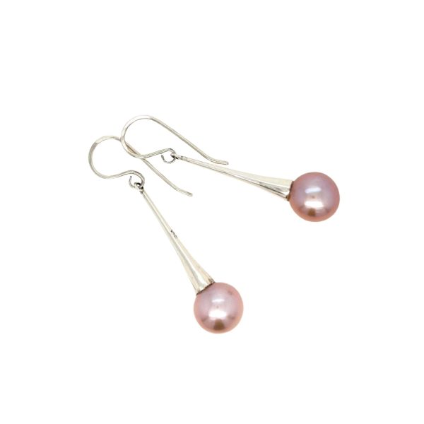 Pink Pearl Dangle Earrings Sale