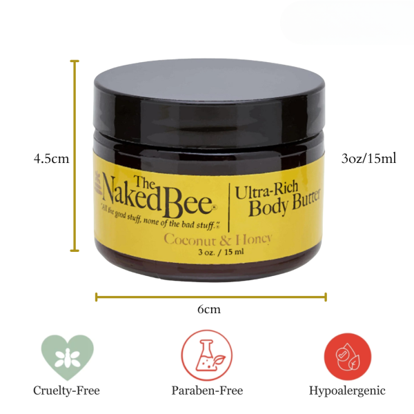 The Naked Bee Coconut & Honey Body Butter 3oz Online Hot Sale