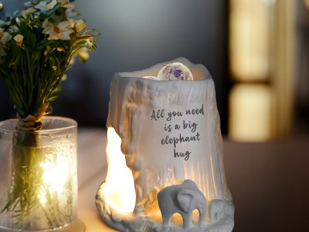 Cello Elephant Tealight Burner - All you need is a big Elephant hug Sale