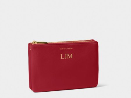 Katie Loxton Duo Pouch - Garnet Red Hot on Sale