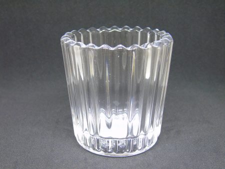 Cello Votive Holder Linier - Clear Online now