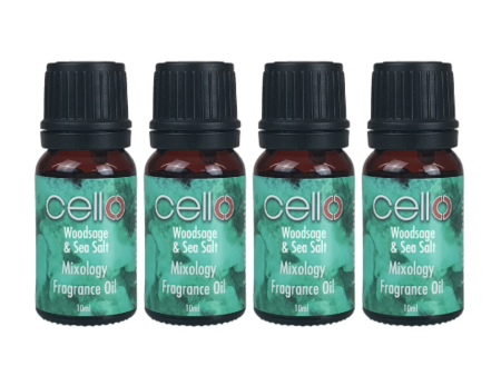 Woodsage & Sea Salt Mixology Oil - Pack of 4 x 10ml on Sale