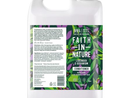 Faith In Nature Lavender & Geranium Conditioner Refill 5L Fashion