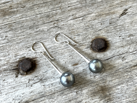 Tahitian Pearl Dangle Earrings For Cheap