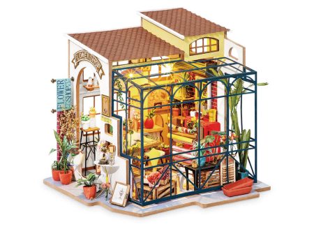 ROBOTIME Emily s Flower Shop DIY Model Kit For Sale