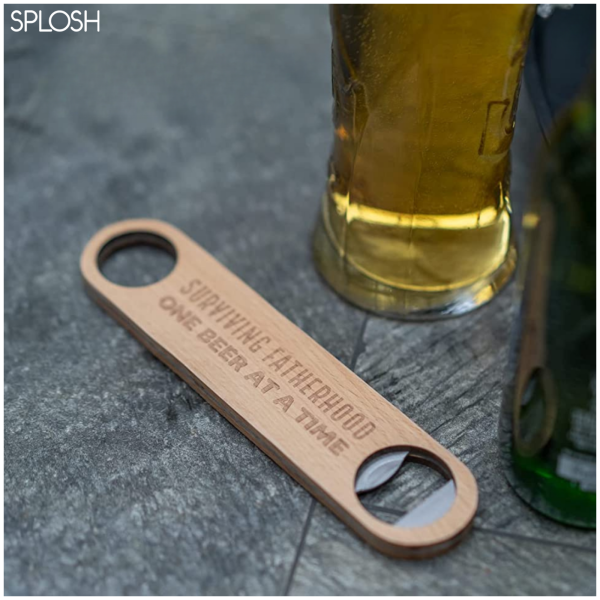 Splosh Wooden Bottle Opener - Surviving Fatherhood For Cheap