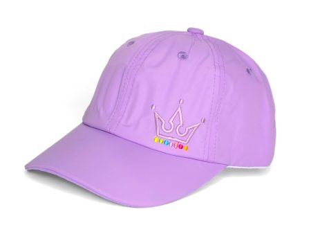 Crowned Purple Athletic Cap Hot on Sale