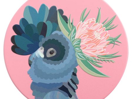 Splosh - Botanica Black Cockatoo Ceramic Coaster on Sale