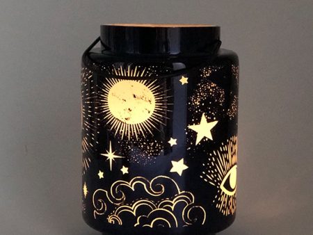 Cello Lighting - Celestial Midnight Blue Lantern - Small on Sale