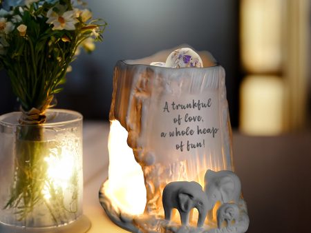 Cello Elephant Tealight Burner - A trunkful of love, a whole heap of fun! For Sale