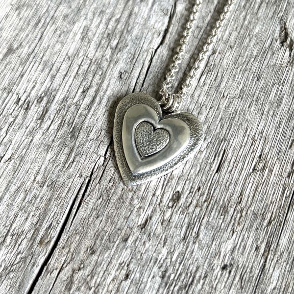 Triple Heart Pendant Necklace For Cheap