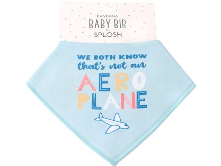 Splosh Baby Bib - Aeroplane Cheap