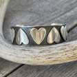 Argentium Silver Follow Your Heart Cuff Bracelet on Sale