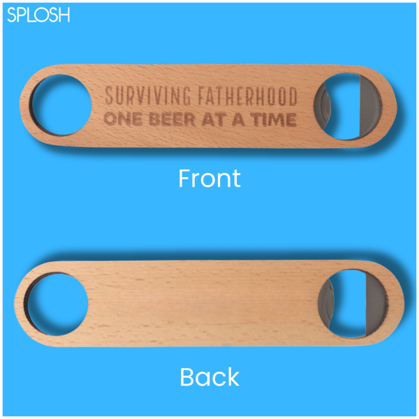 Splosh Wooden Bottle Opener - Surviving Fatherhood For Cheap