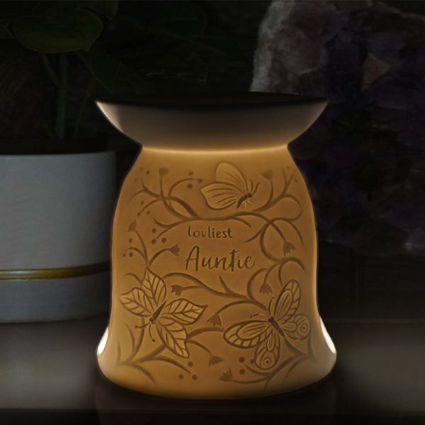 Cello Porcelain Tealight Burner - Loveliest Auntie Fashion