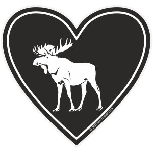 LD Love Decal Moose Sticker Discount