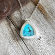 Turquoise Necklace Rare Shadow Matrix Kingman Cabochon Online Hot Sale