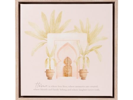 Splosh Modern Oasis Home Framed Canvas 34x34 Online now