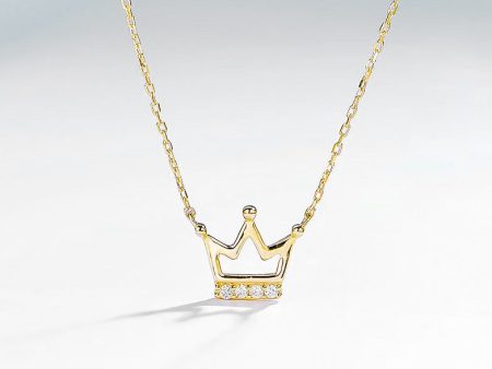 Crown Necklace - Yellow Gold Supply