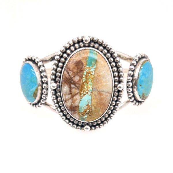 Royston Ribbon Turquoise Southwestern Cuff Bracelet Hot on Sale