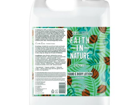 Faith In Nature Coconut Hand & Body Lotion Refill 5L Fashion