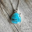 Turquoise Necklace Rare Shadow Matrix Kingman Cabochon Online Hot Sale