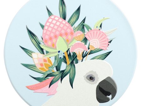 Splosh - Botanica White Cockatoo Ceramic Coaster For Discount