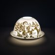 Cello Tealight Dome - Father Christmas Gold Online Hot Sale