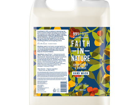 Faith In Nature Grapefruit & Orange Hand Wash 5L Refill Online Sale