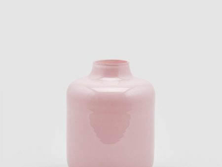 Vaso Nida in vetro rosa pastello H22 Cheap