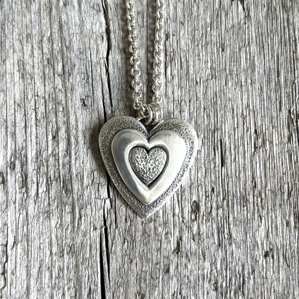 Triple Heart Pendant Necklace For Cheap