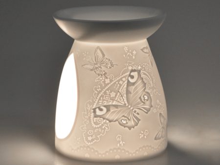 Cello Porcelain Tealight Burner - Silk Wings Online Hot Sale