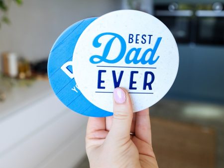 Splosh Best Dad Ceramic Coaster For Sale