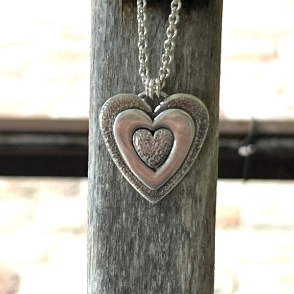 Triple Heart Pendant Necklace For Cheap