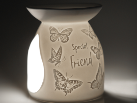 Cello Porcelain Tealight Burner - Special Friend Butterfly on Sale