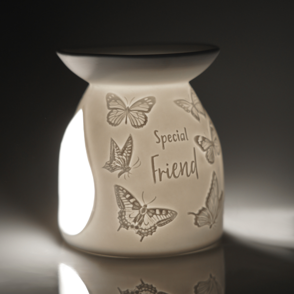 Cello Porcelain Tealight Burner - Special Friend Butterfly on Sale