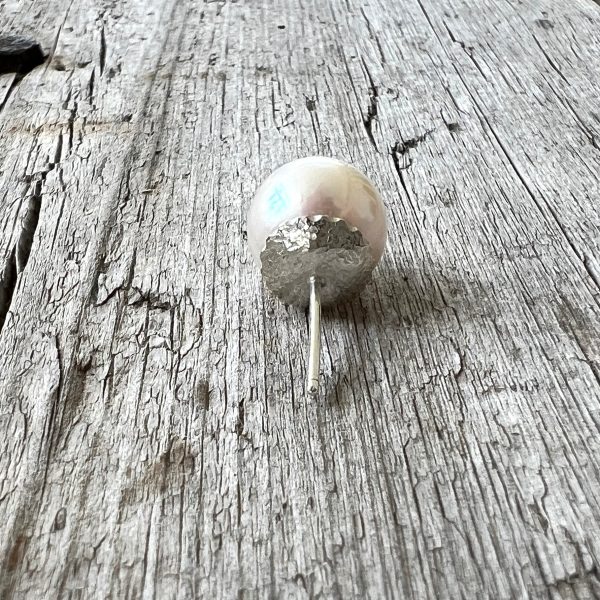 Freshwater Cultured White Pearl Stud Earrings Online now