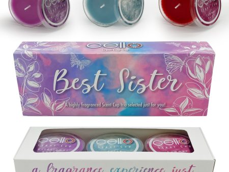 Cello Scent Cup Trio - Best Sister Online Hot Sale