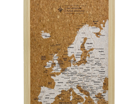 Splosh Travel Map - Inverted Europe Map - Small - White Discount