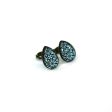 Mexican Tile Teardrop 10x14mm Antique Bronze Post Earrings on Sale