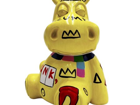 Gleneagles Graffiti Punks Animal Figure - Chunky Baby Hippo Cheap