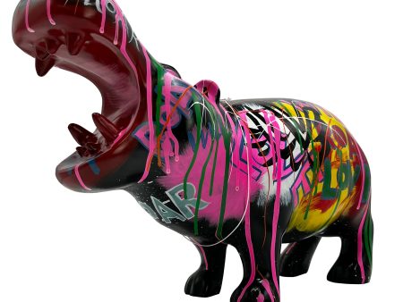 Gleneagles Graffiti Punks Animal Figure - Hunter Small Hippo Online Hot Sale