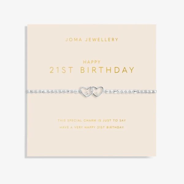 Joma Jewellery Bracelet - Forever Yours Happy 21st Birthday Online Hot Sale