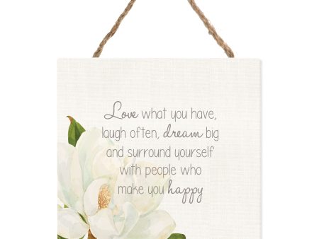 Splosh Magnolia Hanging Sign - Happiness Online Sale